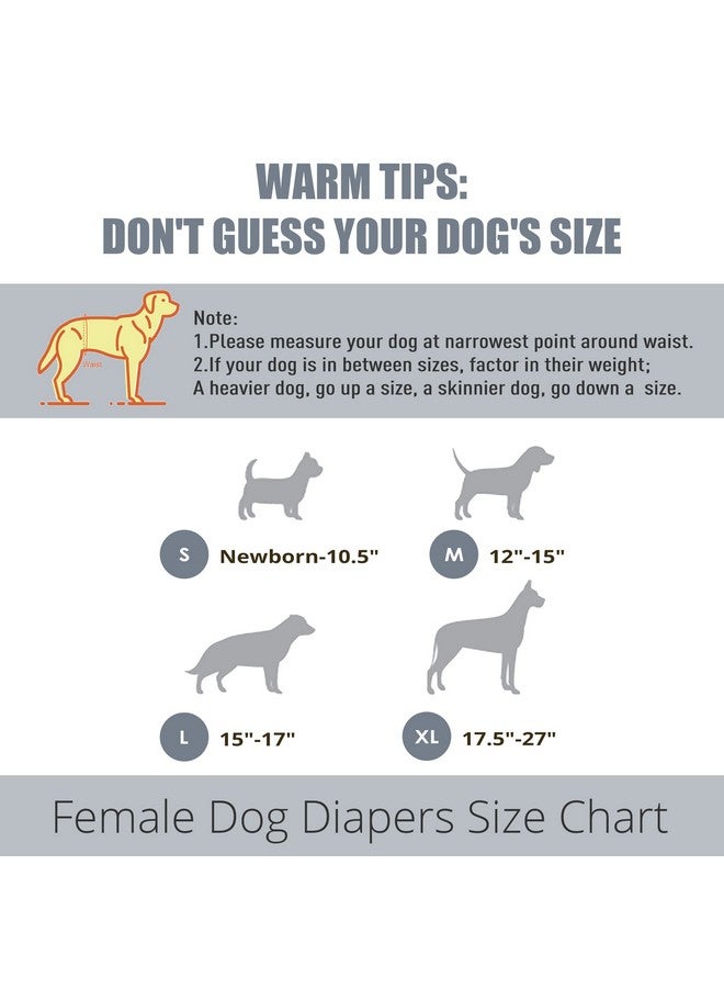 ويجريكو حفاضات الكلاب من ويجريكو (عبوة من 3 قطع)، حفاضات للكلاب الصغيرة شديدة الامتصاص للكلاب الصغيرة أثناء الدورة الشهرية، حفاضات للكلاب الصغيرة قابلة للغسل للكلاب في فترة الشبق، مقاس صغير متوسط كبير، (موراندي، صغير) - Image 2