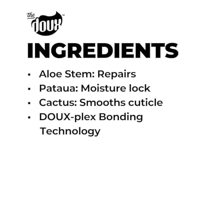 The Doux PRESS REWIND and FAST FORWARD Bundle - Shampoo and Conditioner Set for Curly Hair - With Aloe Stem Cell, Cactus, and Pataua Oil - Image 4