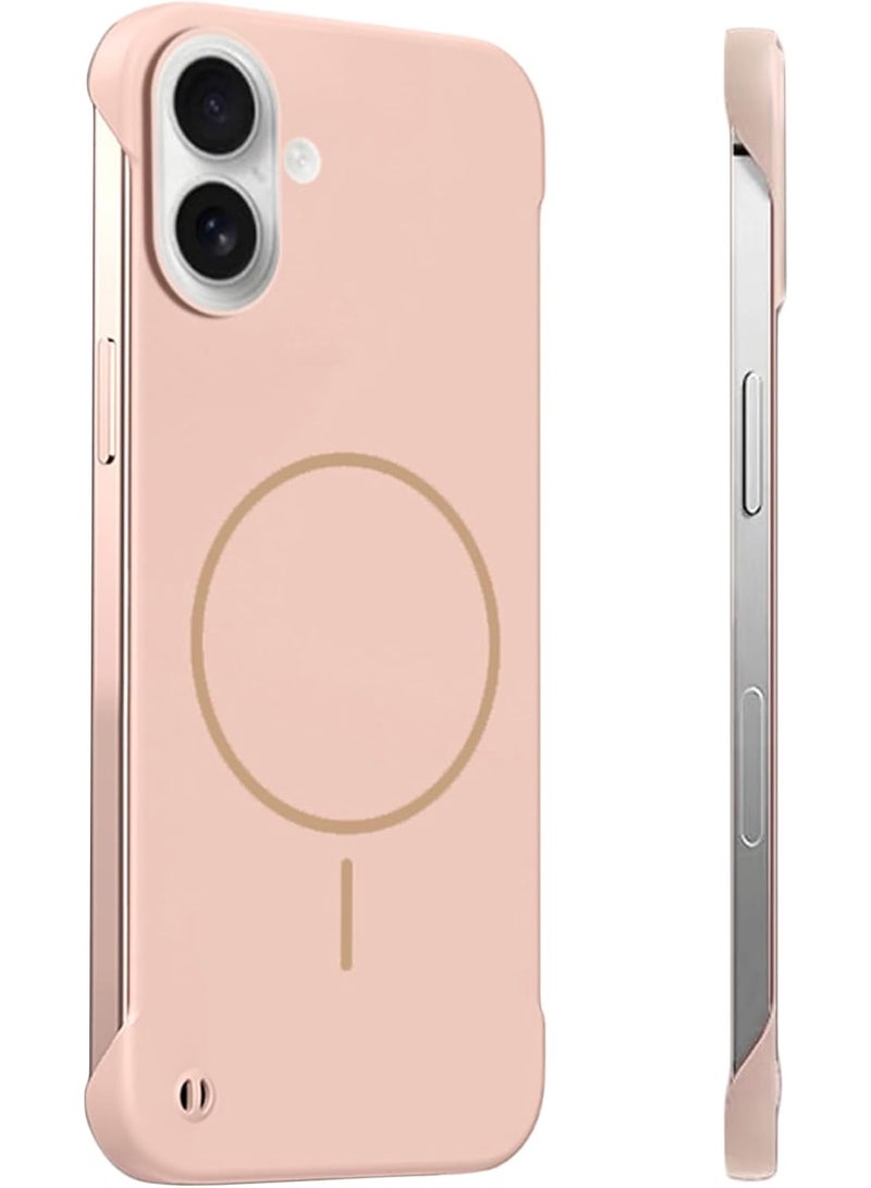 غلاف iPhone 17 مع MagSafe (ملمس المعدن العاري) 【مزود بمغناطيس قوي مدمج】 【تبديد حراري سريع】 غلاف واقي رفيع بدون إطار لـ iPhone 17