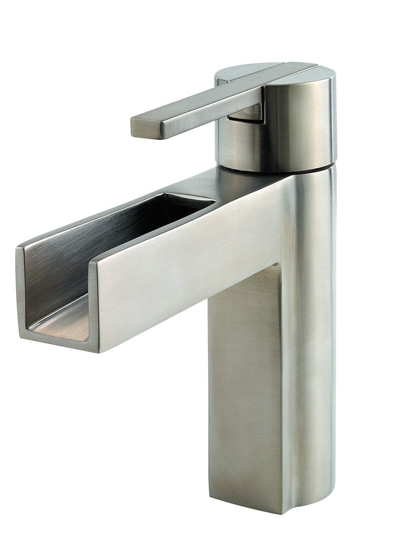 Pfister LF042VGKK Vega Single Control 4 Inch Centerset Bathroom Faucet in Brushed Nickel WaterEfficient Model