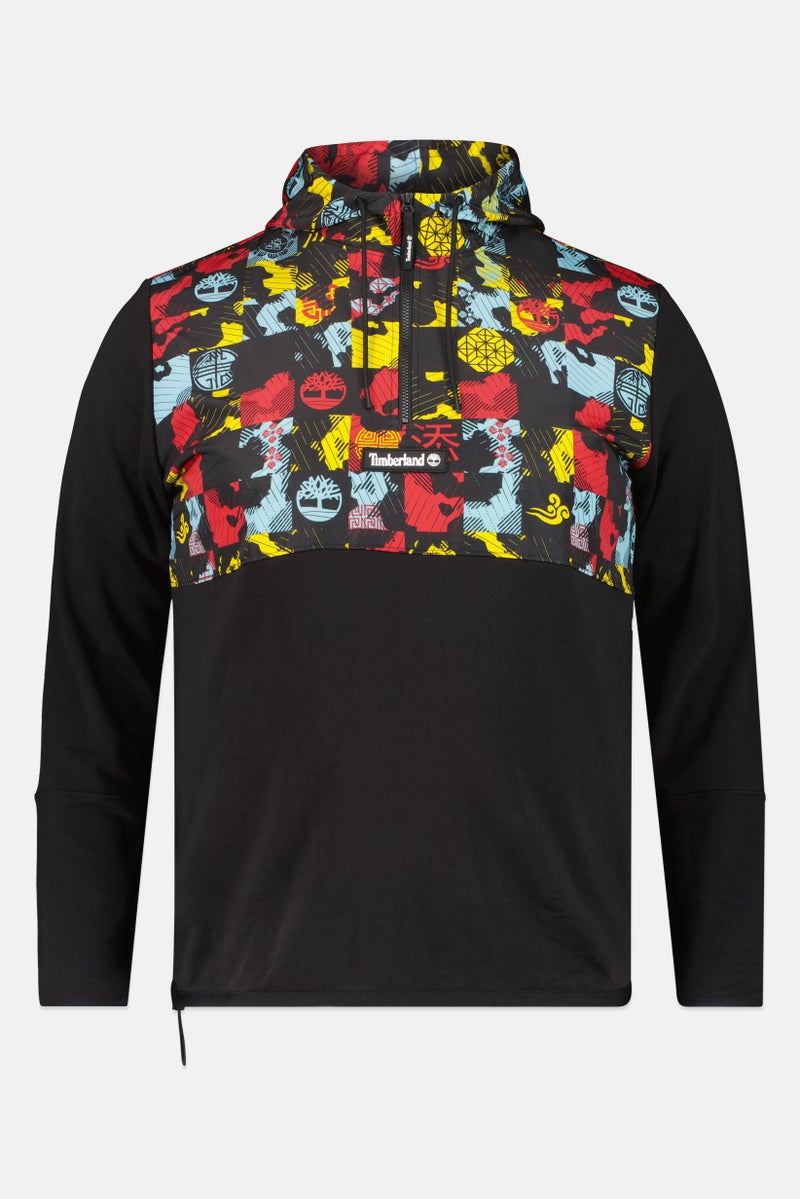 Timberland Men Graphic Print Long Sleeve Hoodie, Multicolor - Image 2