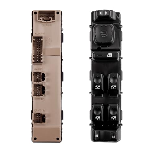 Pnkauto 15883319 Front Driver Side Master Power Window Door Lock Switch for 20032006 Chevy Tahoe20032006 GMC Yukon 20032006 Cadillac Escalade 20032004 Hummer H2 Replaces 920022 DWS394 - Image 1