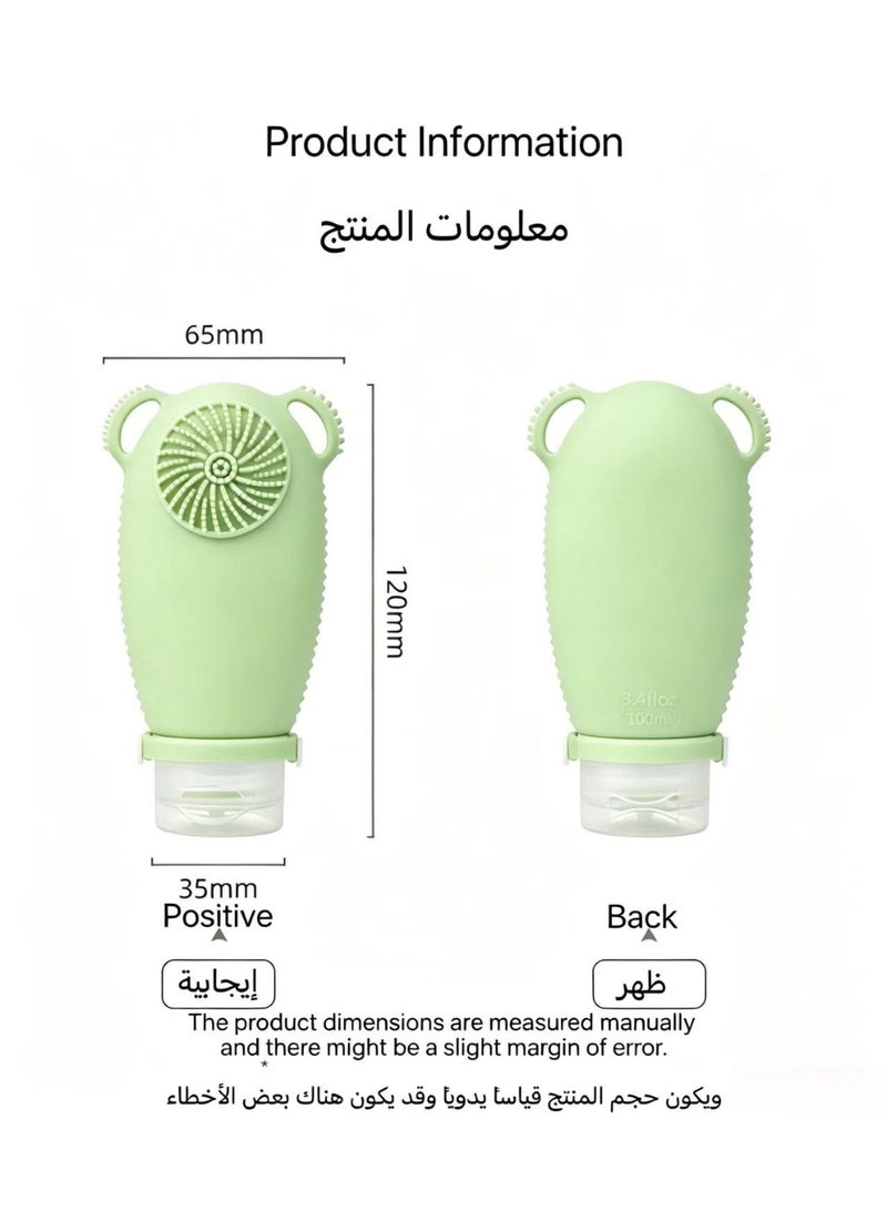 Facial cleansing brush travel bottle - Image 4