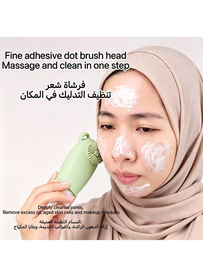 Facial cleansing brush travel bottle - Image 1