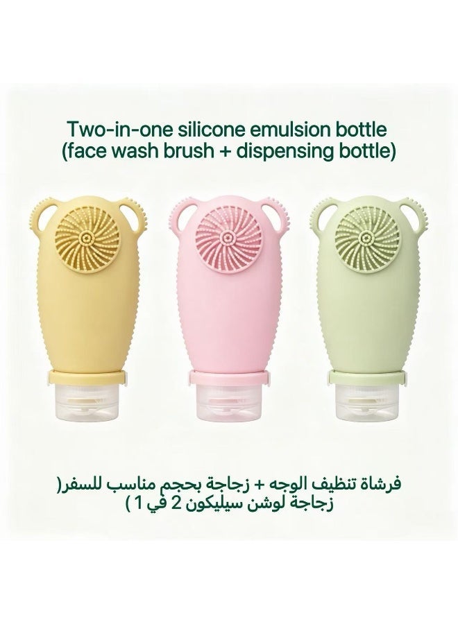Facial cleansing brush travel bottle - Image 2