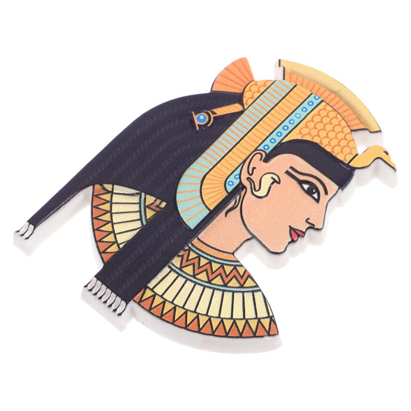 Egyptian Pharaoh Queen Resin Fridge Magnet Handmade Vintage Kitchen Decorative Souvenir - Image 2