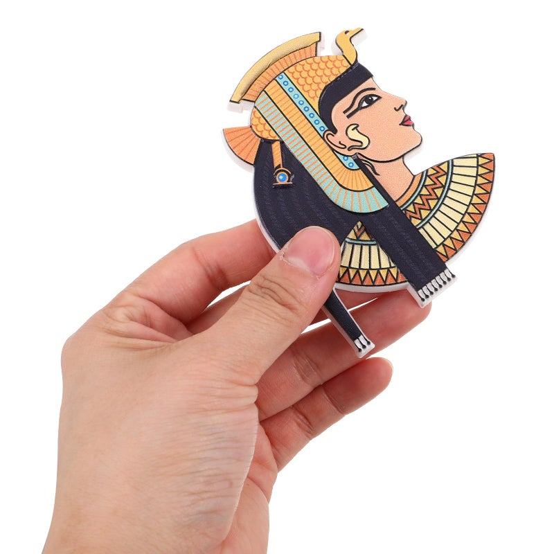 Egyptian Pharaoh Queen Resin Fridge Magnet Handmade Vintage Kitchen Decorative Souvenir - Image 5
