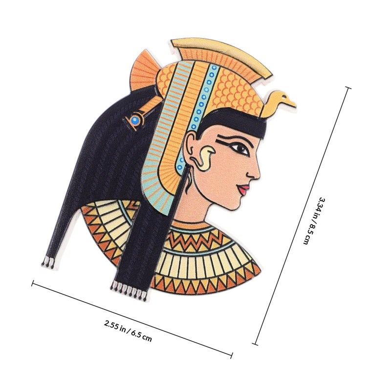 Egyptian Pharaoh Queen Resin Fridge Magnet Handmade Vintage Kitchen Decorative Souvenir - Image 3