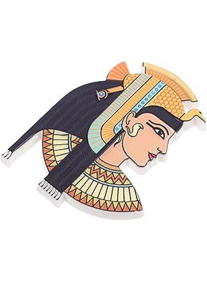Egyptian Pharaoh Queen Resin Fridge Magnet Handmade Vintage Kitchen Decorative Souvenir - Image 1