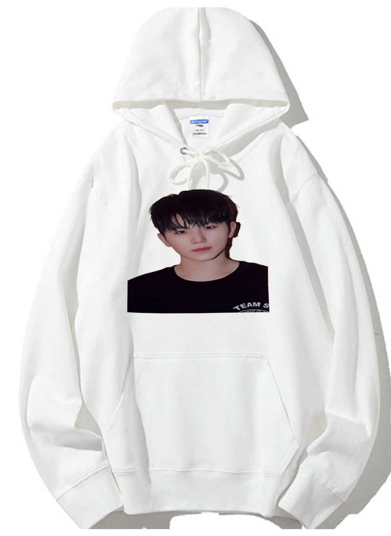 NIBEMINENT SEVENTEEN Printed Cotton Long Sleeve Hoodie 
