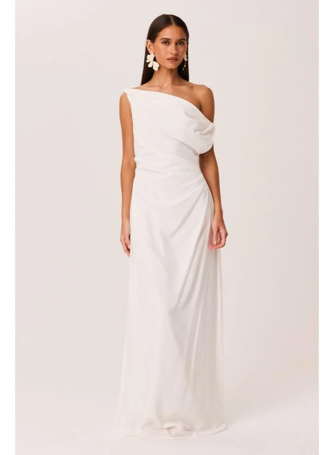 SNDYS Clemence One Shoulder Maxi Dress