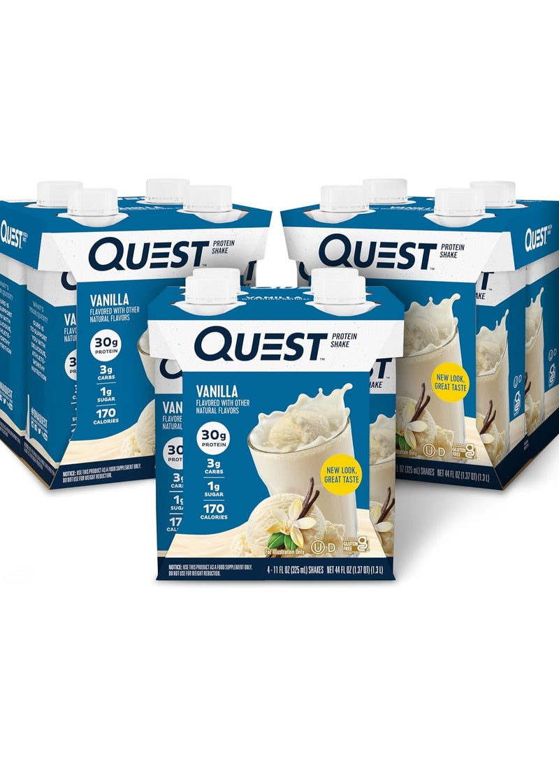 Quest Protein Shake Vanilla Flavor 325ml Pack of 12 - pzsku/Z6EAA2F16EDFF07D9ACDAZ/45/_/1715698300/6be45f98-d0d2-47f5-8bbe-354ece1d3605