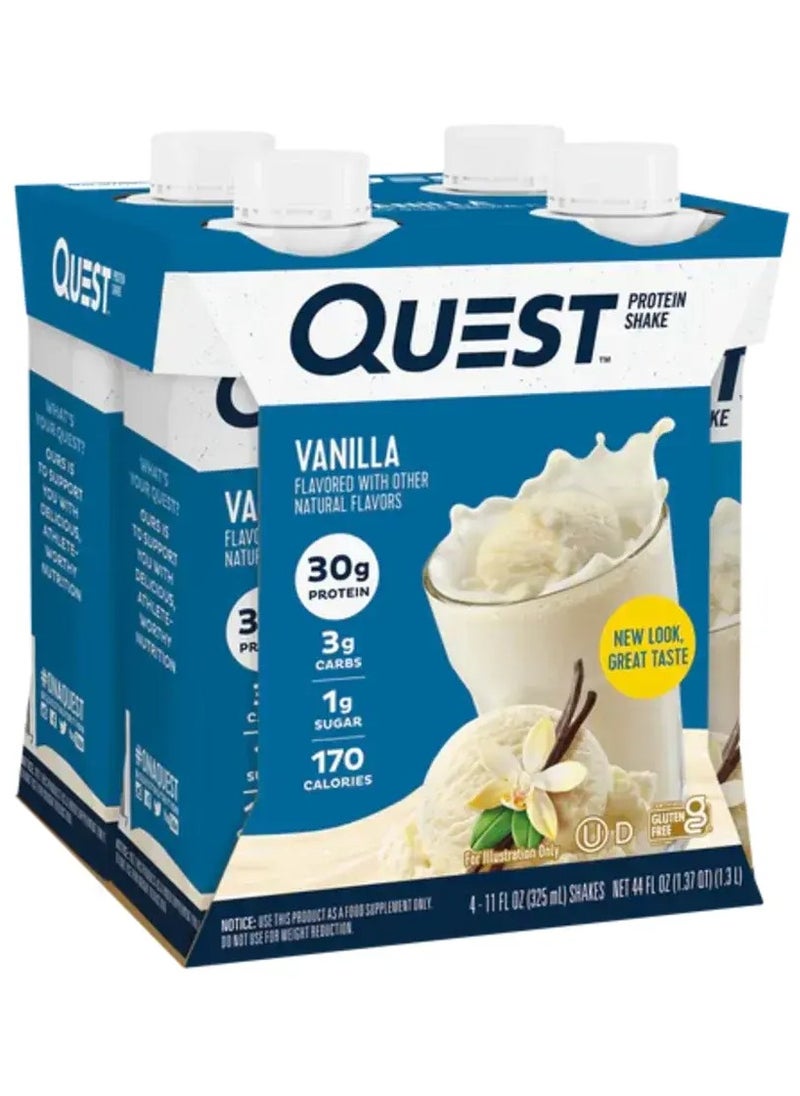 Quest Protein Shake Vanilla Flavor 325ml Pack of 12 - pzsku/Z6EAA2F16EDFF07D9ACDAZ/45/_/1715698310/0adbe357-1470-4755-9138-23fc44b1ca10