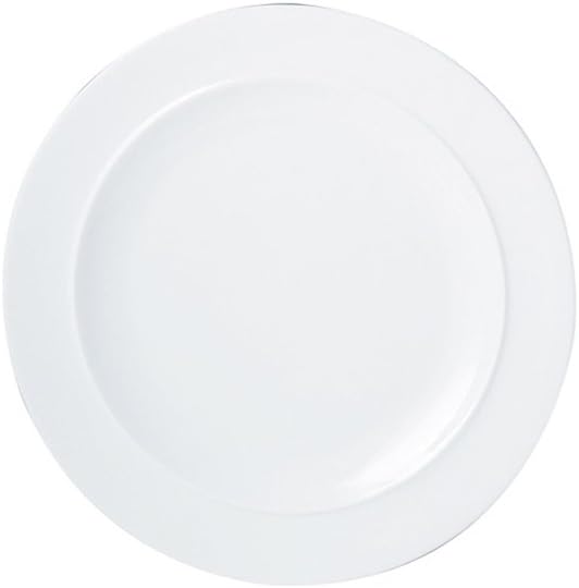 Denby Denby White Porcelain Medium Plates Set of 424cm Dishwasher Microwave Safe Crockery  Chip  Crack Resistant Glazed Tableware  - Image 2