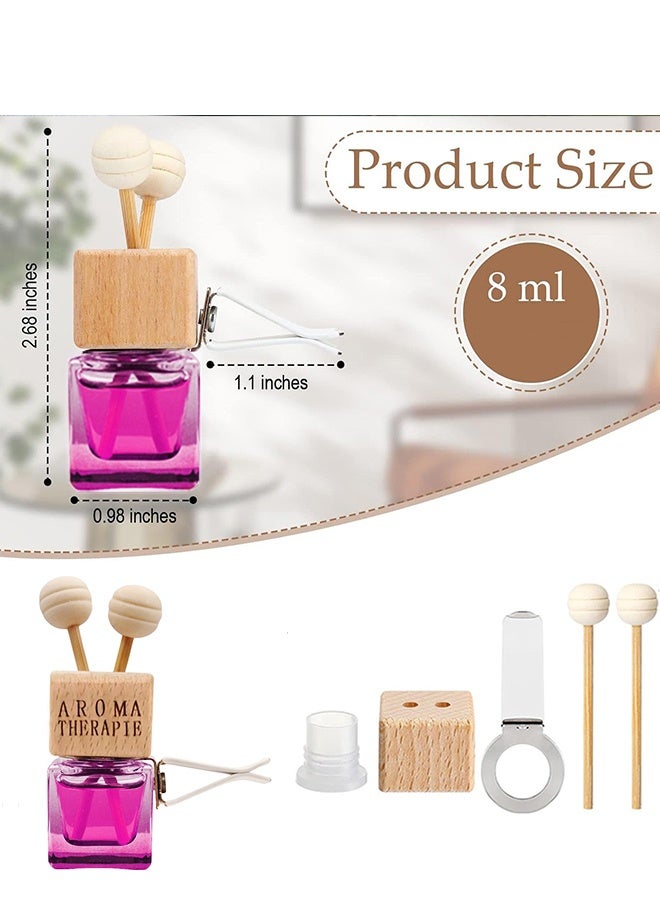 أروما زجاجة معطر جو للسيارة، زجاجة موزع للزيوت العطرية، مشبك تهوية، زجاجة موزع عطر للسيارة، زينة عطرية للعلاج بالروائح - Image 3