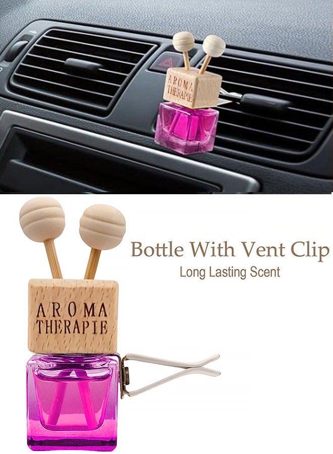 أروما زجاجة معطر جو للسيارة، زجاجة موزع للزيوت العطرية، مشبك تهوية، زجاجة موزع عطر للسيارة، زينة عطرية للعلاج بالروائح - Image 1