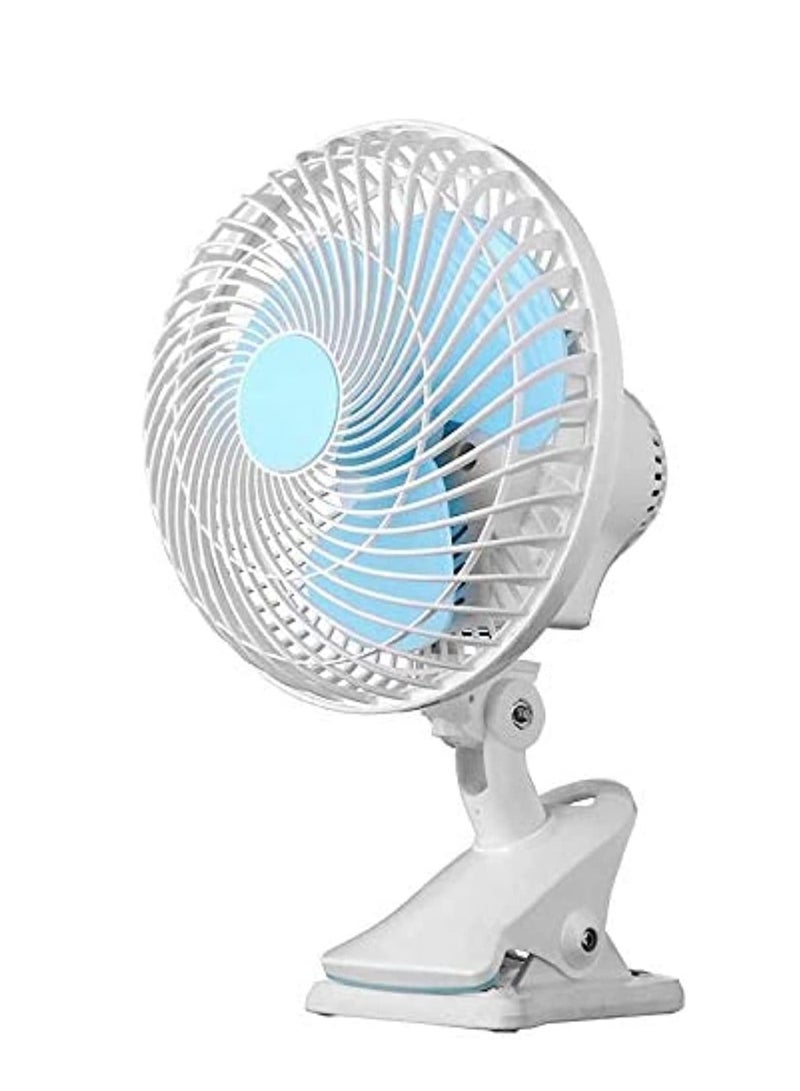 جينيكست مروحة طاولة صغيرة أبيض / أزرق - Image 1