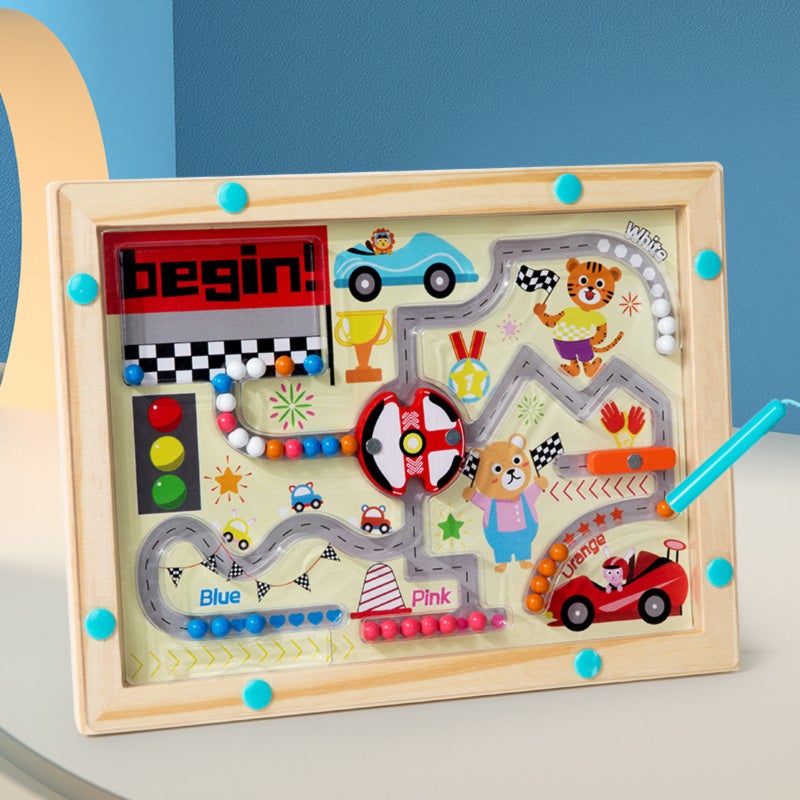 Magnetic Bead Maze: Wooden Montessori Toy - Colorful Counting & Color Sorting Game for Toddlers & Early Learning Kids

### ：
1. ：Magnetic Bead Maze、Montessori Toy、Counting Game（）
2. ：Montessori-inspir - Image 5