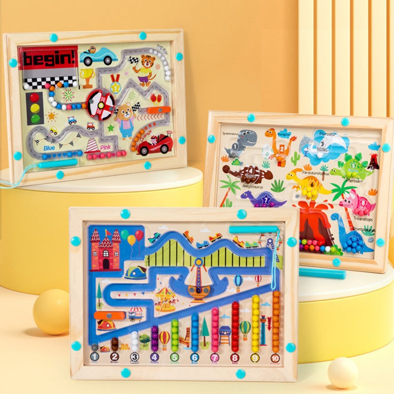 Magnetic Bead Maze: Wooden Montessori Toy - Colorful Counting & Color Sorting Game for Toddlers & Early Learning Kids

### ：
1. ：Magnetic Bead Maze、Montessori Toy、Counting Game（）
2. ：Montessori-inspir - Image 3