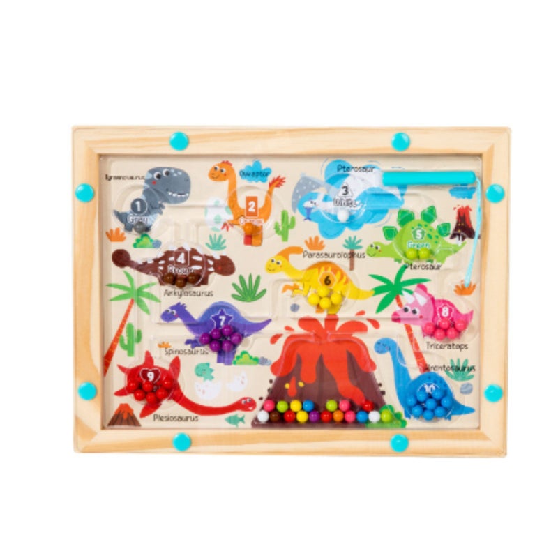 Magnetic Bead Maze: Wooden Montessori Toy - Colorful Counting & Color Sorting Game for Toddlers & Early Learning Kids

### ：
1. ：Magnetic Bead Maze、Montessori Toy、Counting Game（）
2. ：Montessori-inspir - Image 2