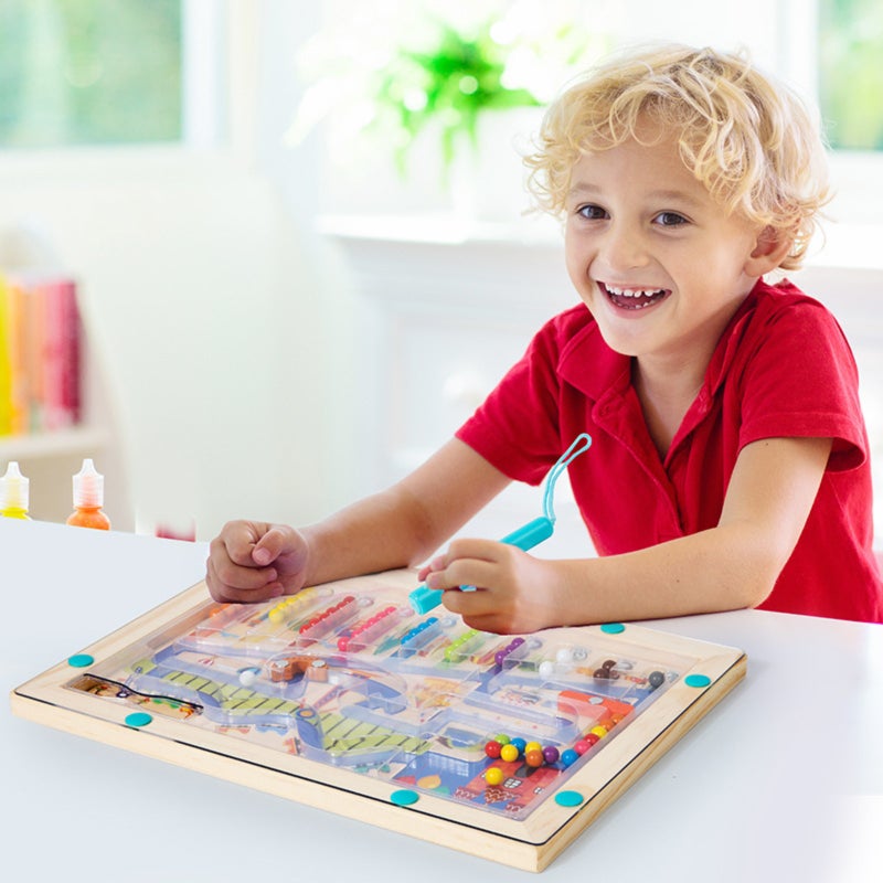 Magnetic Bead Maze: Wooden Montessori Toy - Colorful Counting & Color Sorting Game for Toddlers & Early Learning Kids

### ：
1. ：Magnetic Bead Maze、Montessori Toy、Counting Game（）
2. ：Montessori-inspir - Image 4