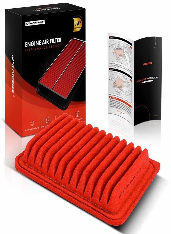 A-Premium High-performance, Pre-oiled Engine Air Filter Compatible with Toyota Corolla 2009-2019, Matrix 2009-2014, Corolla iM 2017-2018, Yaris 2006-2018 & Scion xD 2008-2014, iM 2016 & Pontiac Vibe - Image 1