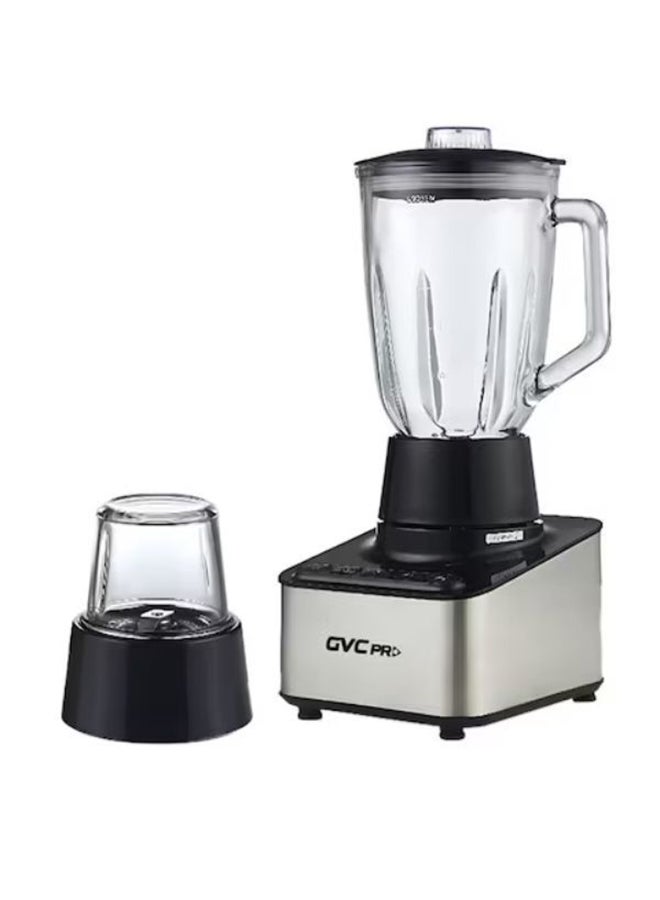 gvc pro 2-In-1 Blender With Stainless Steel Blads And Glass Jar/Coffee Grinder 1.5 L 600 W GVCBL-599 Steel - Image 4