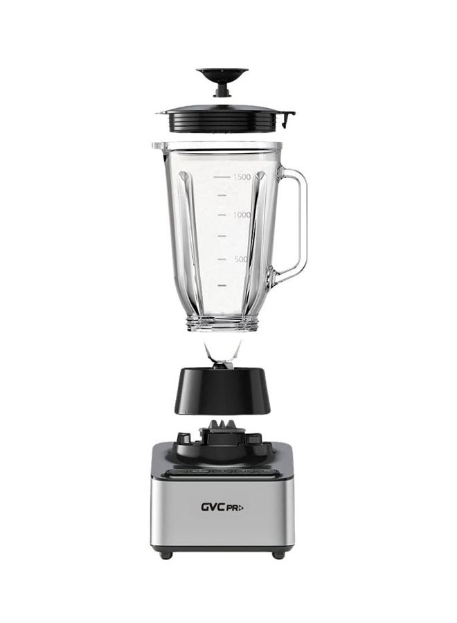 gvc pro 2-In-1 Blender With Stainless Steel Blads And Glass Jar/Coffee Grinder 1.5 L 600 W GVCBL-599 Steel - Image 3