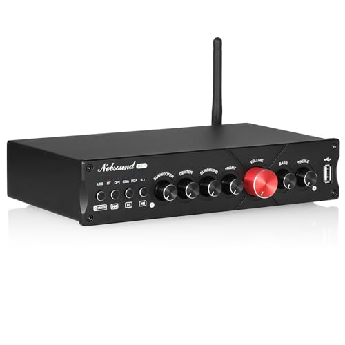 Nobsound HiFi 51 Channel Bluetooth Amplifier Stereo Home Theater Power Amp Subwoofer Amp