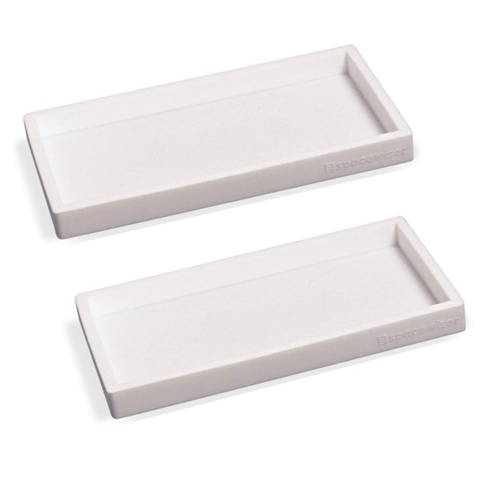 COUNTERTOP AND VANITY TRAY 2 PC SMALL 77 SILICONE BATHROOM TRAYS KITCHEN SOAP TRAY DISH SPONGE SOAP HOLDER KITCHEN SINK ORGANIZER CADDY BATHROOM COUNTER TRAYS FOR LOTION DISPENSER