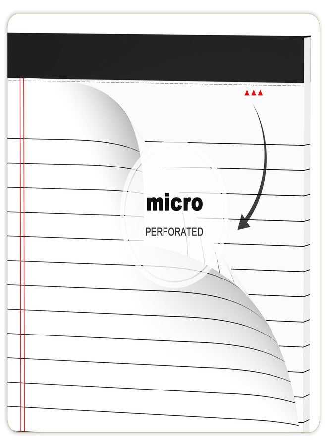 AILZFEI 6pcs Small Note Pads 5x8 College Ruled Legal Pads Paper Notepad 6 Pack Study Back Writing Pads 5 x 8 Legal Pads Perforated Narrow Ruled Pads of Paper White - Image 5