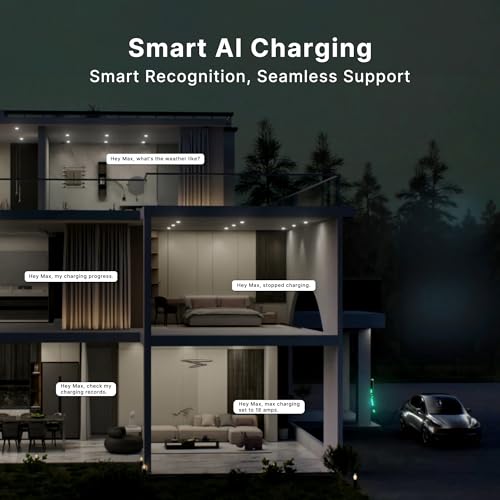 Autel MaxiCharger Home Electric Vehicle (EV) Charger, up to 50 Amp, 240V, Level 2 WiFi and Bluetooth Enabled EVSE, Hardwired, Indoor/Outdoor, 25-Foot Cable with Separate Holster, Silver - Image 5