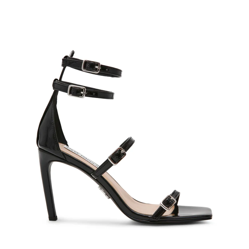 ستيف مادن Flamer Black Women's Sandals