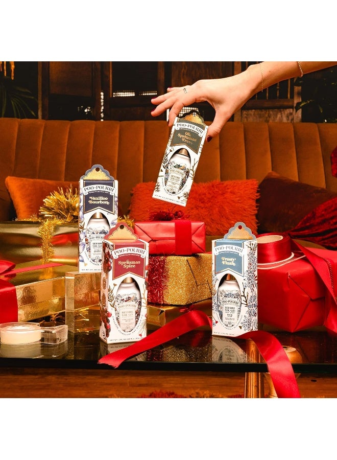 Poo-Pourri Toilet Spray, Spritzmas Spice, Cinnamon + Cranberry + Balsam Fir, 2 Fl Oz (BB10051) - Image 3