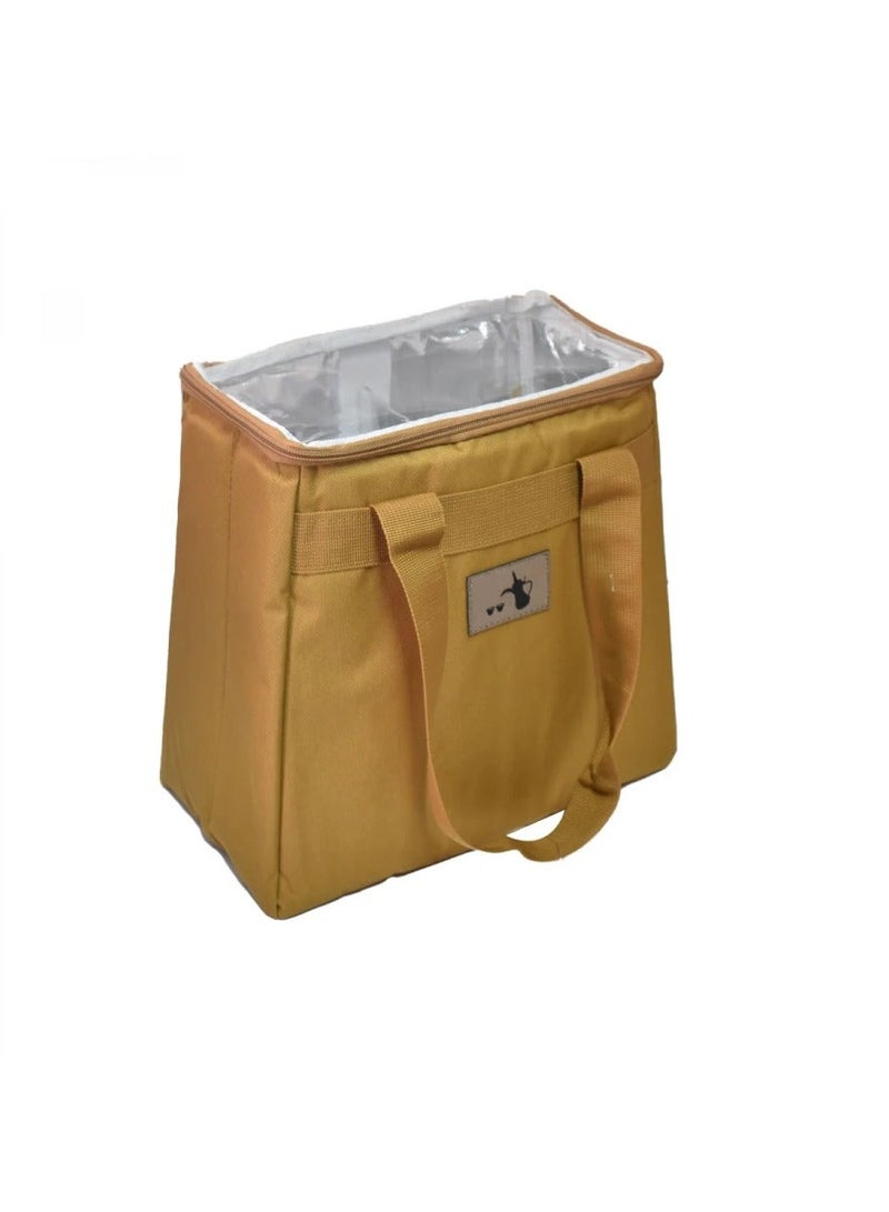 BASURRAH Beige Canvas Bag Basket Thermos Tea Coffee Dallah for Travel - Image 3