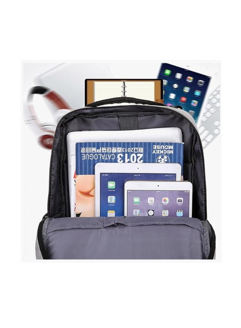 CityRiya-Long Laptop Backpack for Men and Women 15.6 Inch Waterproof and Shockproof Casual Backpack with USB Charging Port for Notebook, Book, Document Lightweight Backpack for Business Work Casual Outdoor - Image 5