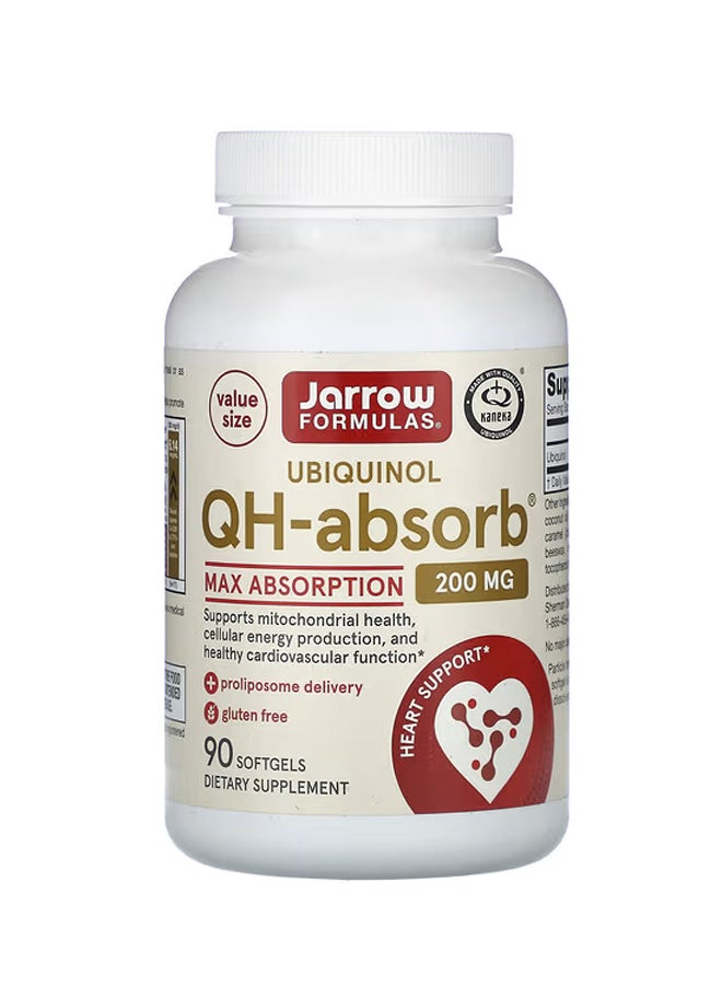 جارو فورملاز يوبيكوينول QH-Absorb أقصى قدر من الامتصاص ‏200 ملجم 90 كبسولة هلامية