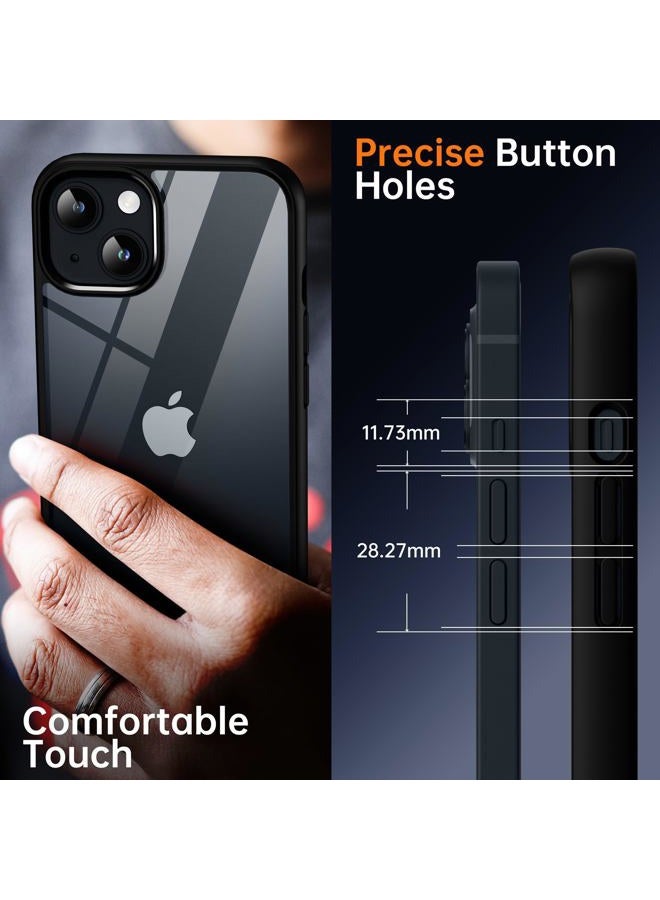 Supdeal Shockproof Transparent Case for iPhone 15, US Military MIL Listed, SGS Certified Anti-Yellowing, Wireless Charging Compatible with Strap Hole, Durable Clear Transparent Hard Back Panel, Soft - Image 5