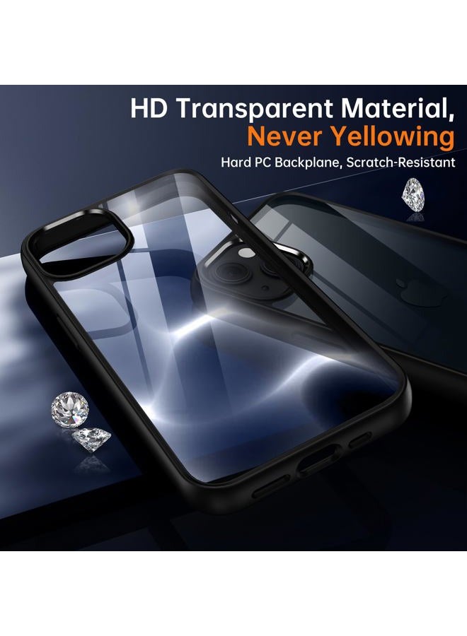 Supdeal Shockproof Transparent Case for iPhone 15, US Military MIL Listed, SGS Certified Anti-Yellowing, Wireless Charging Compatible with Strap Hole, Durable Clear Transparent Hard Back Panel, Soft - Image 4