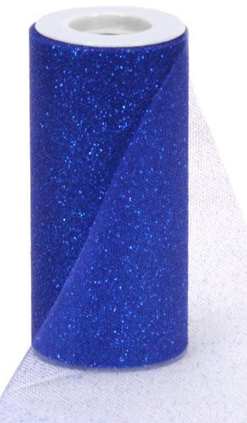 Berwick Offray Royal Blue Sparkle Tulle by the Bolt 6 W 25 Yards