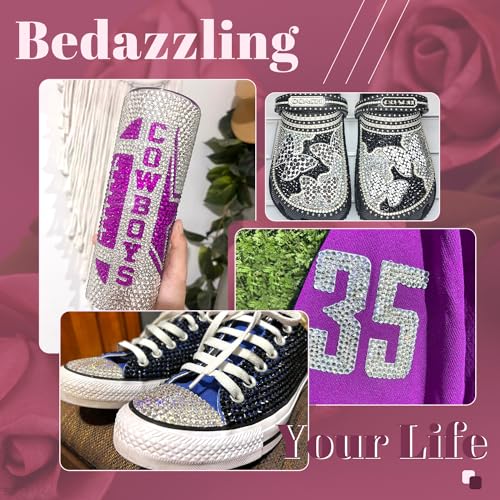 BELLEBOOST 5000PCS 3mm Resin Rhinestones in Bulk (Clear), Bedazzling Flatback Crystals for Crafts DIY Nail Decoration, Gems Charms for Tumbler Shoes Clothing Fabric with Pickup Pen and Tweezers - Image 5