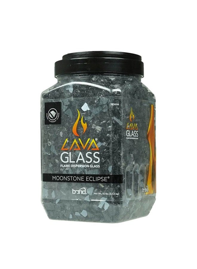 Bond Manufacturing 50698 LavaGlass Classic Cut Fire Pit Dispersion Glass, Moonstone Eclipse - Image 1