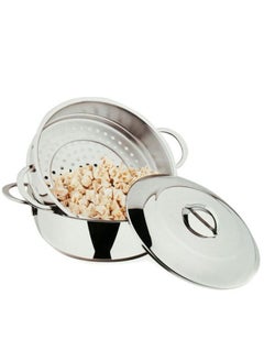 OMS OMS-26 cm Stainless steel Steamer 3Pcs Set  - Image 1