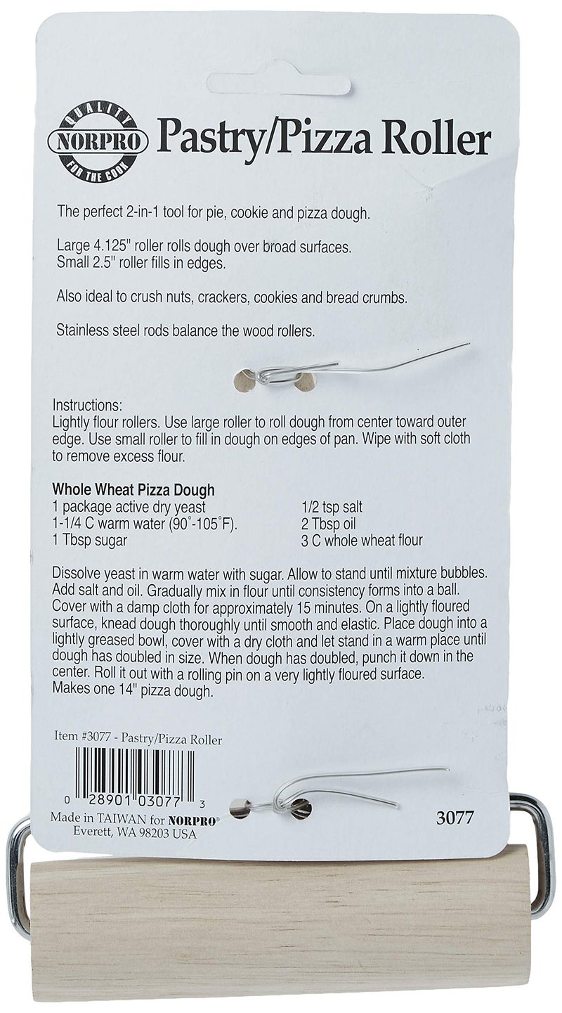 Norpro Wood Pastry/Pizza Roller 4in/10cm - Image 5