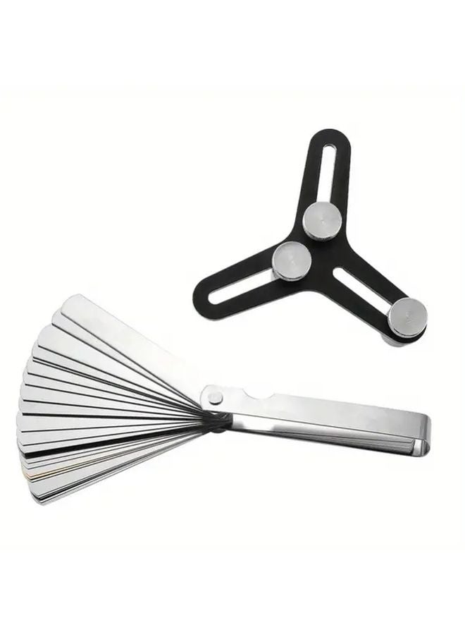 Universal Piston Ring End Gap Measurement Tool Set 2 5 Inches Black With Feeler Gauge - Image 3