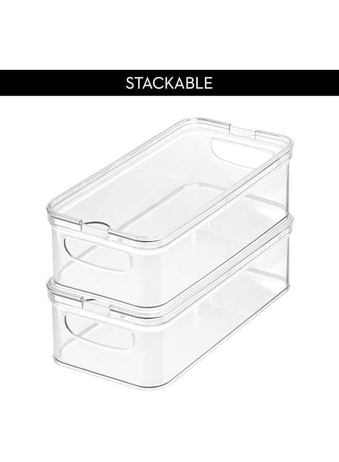 InterDesign Idesign Crisp Stackable Refrigerator And Pantry Bin With Sliding Tray, Clear, Id71380Es - Image 5