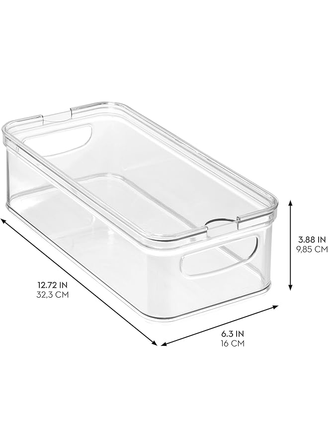 InterDesign Idesign Crisp Stackable Refrigerator And Pantry Bin With Sliding Tray, Clear, Id71380Es - Image 2