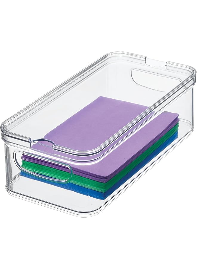 InterDesign Idesign Crisp Stackable Refrigerator And Pantry Bin With Sliding Tray, Clear, Id71380Es - Image 1