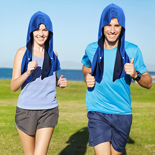 Sukeen Cooling Hoodie Towel, Cooling Towels for Neck and Face Absorbent Quick Drying, Cooling Neck Wraps UV Protection Sport Workout Camping Cycling Cooling Towel - Image 5