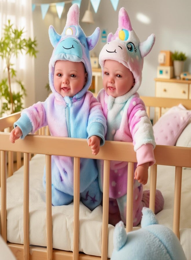 BABESIDE Baby Dolls Twins - 17'' Cute Soft Body Realistic Newborn Twin Dolls Real Life Baby Girl and Boy with Accessories Kids Age 3+ Year Old Gifts, Pretend Play, Collection - Image 4